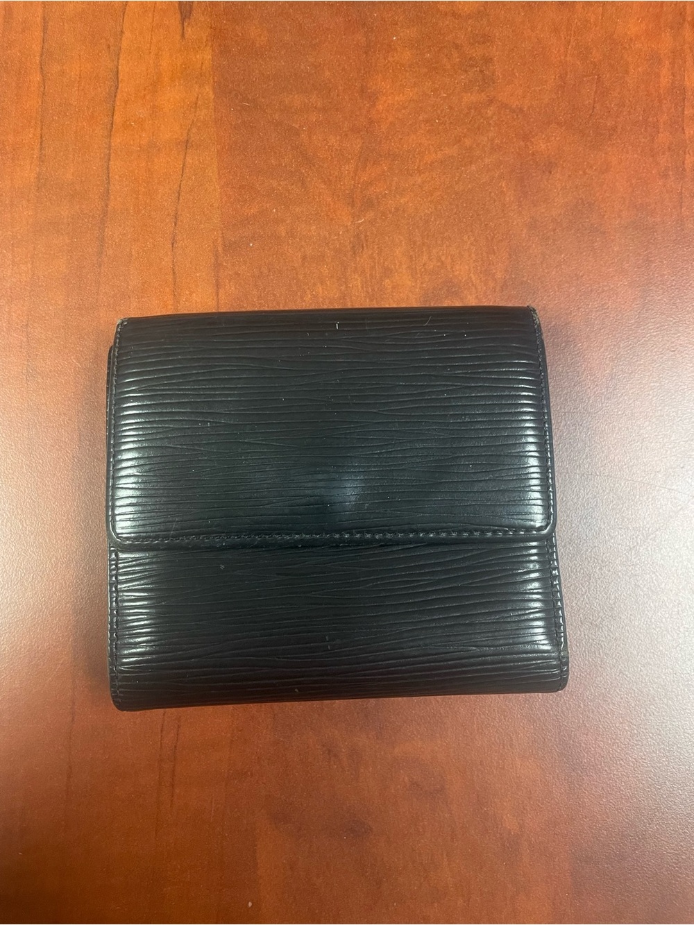 Louis Vuitton Black Epi Leather Folding Wallet - Picture 2 of 8